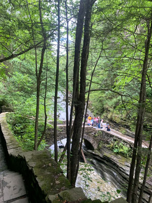 view from the South Rim Trail
        Watkins Glen SP