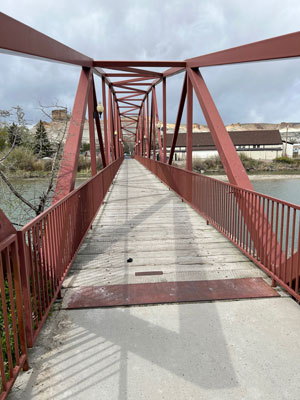 Bridge over green way