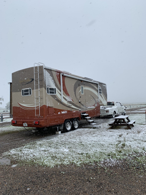 Winter
        catches us