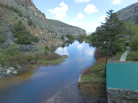 down river