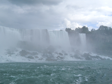 Niagara
        Falls from the Maid of the Mist